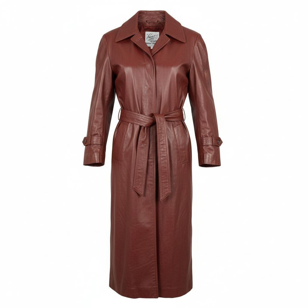 VINTAGE 1970 VANESSA GENUINE LEATHER COAT SIZE 13/14 BUT RUN LIKE 9/10 I - Picture 3 of 13